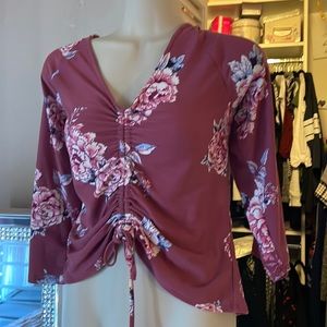 Derek Heart ruched top